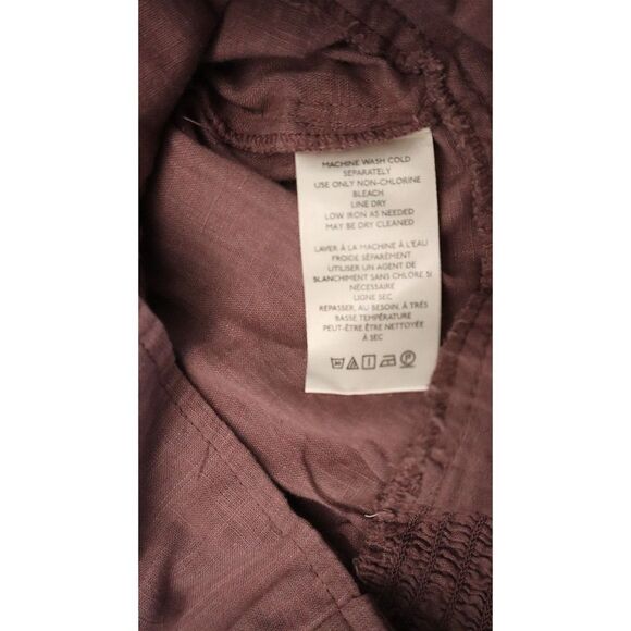 Free People OB1533903 Women's Sz M Purple Joi Eyelet Crop Long Sleeve Blouse $98 - Picture 8 of 10